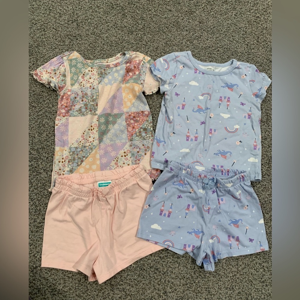 Baby girl short outfits bundle
